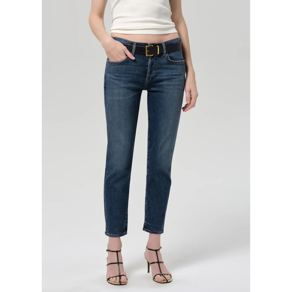 Citizens of Humanity Jeans Womens 28 Blue Emerson Boyfriend Cropped Button Fly